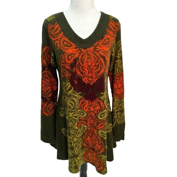 PAPA Vancouver V-Neck Sweater Dress Long Sleeves Size S - Picture 1 of 10